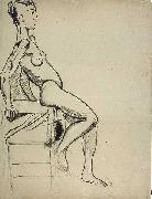 Theo van Doesburg Vrouwelijk naakt op een stoel china oil painting artist